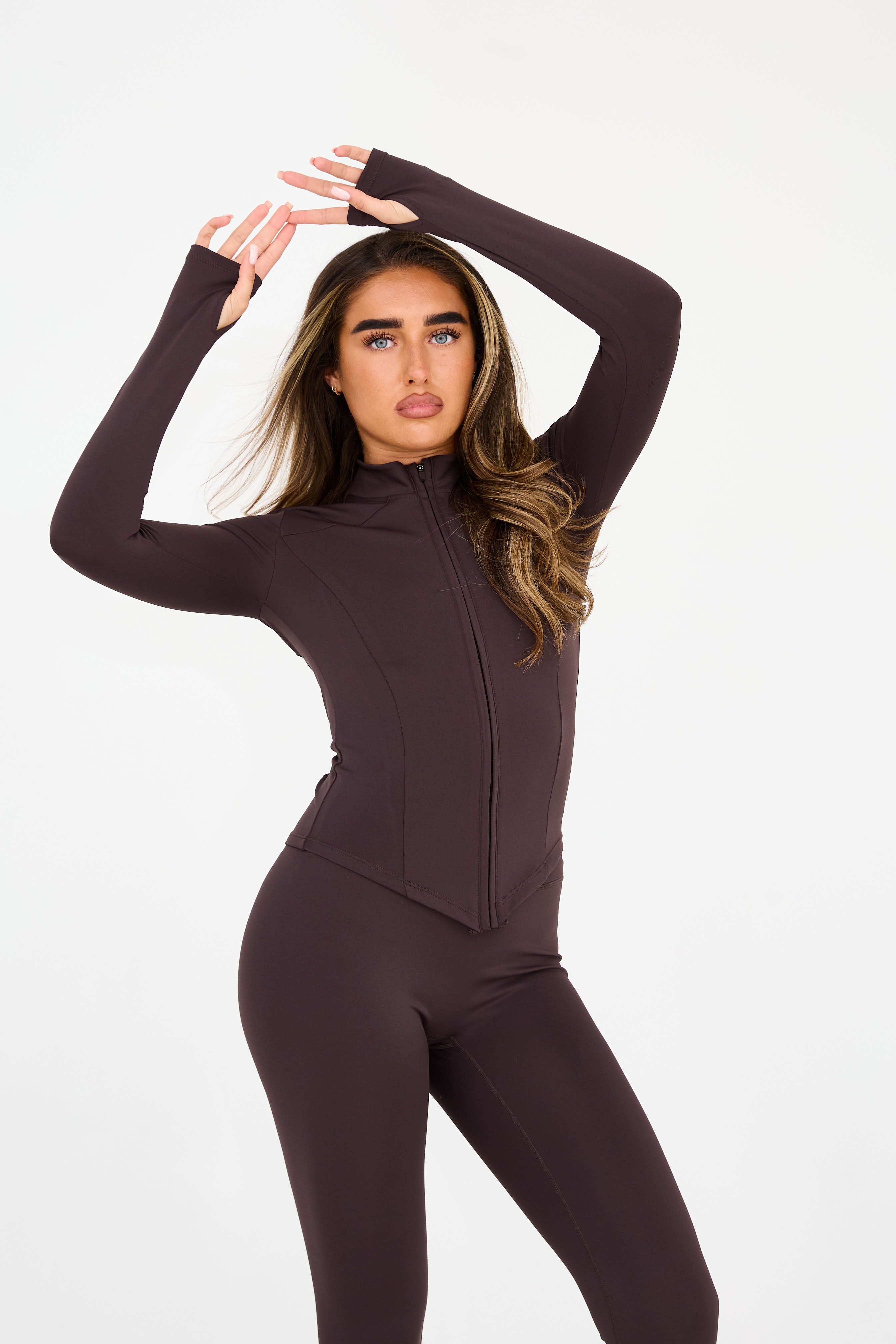 MDA Core Sculpt Zip Up Jacket - Cocoa