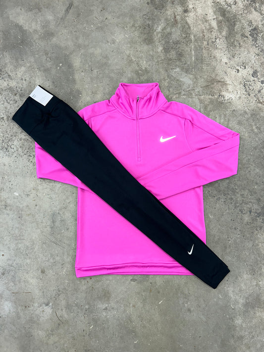 Nike Pink Set - Half Zip / Leggings