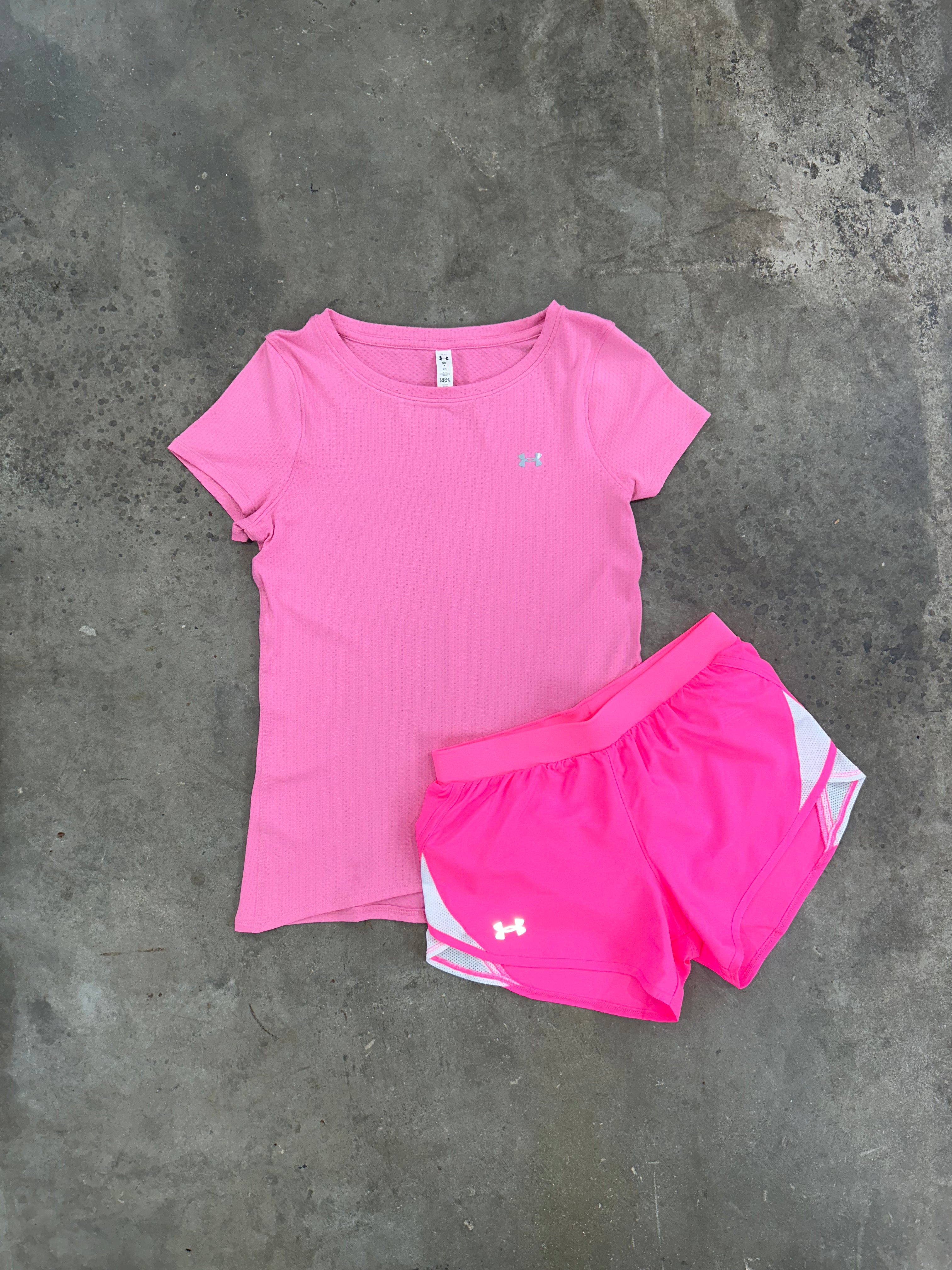 Under Armour Pink Set Top Shorts