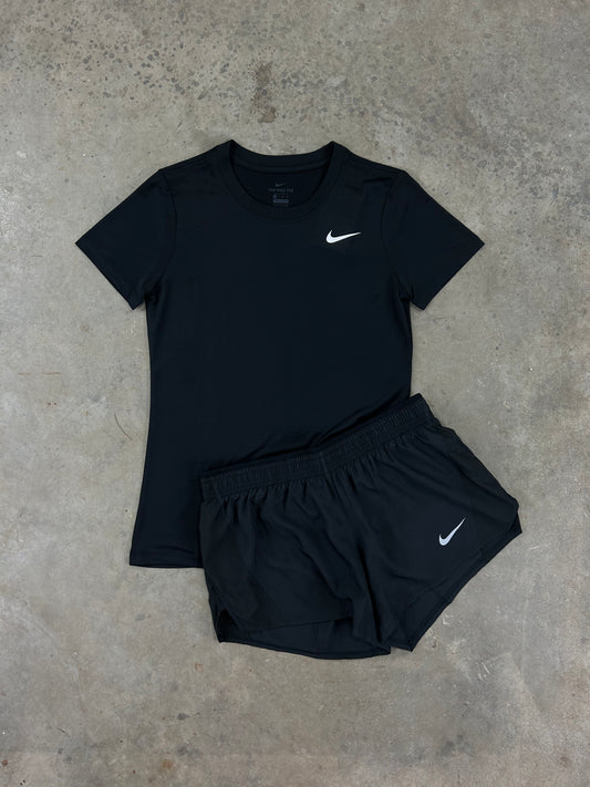 Nike Dri Fit Black Set - T-Shirt / Shorts