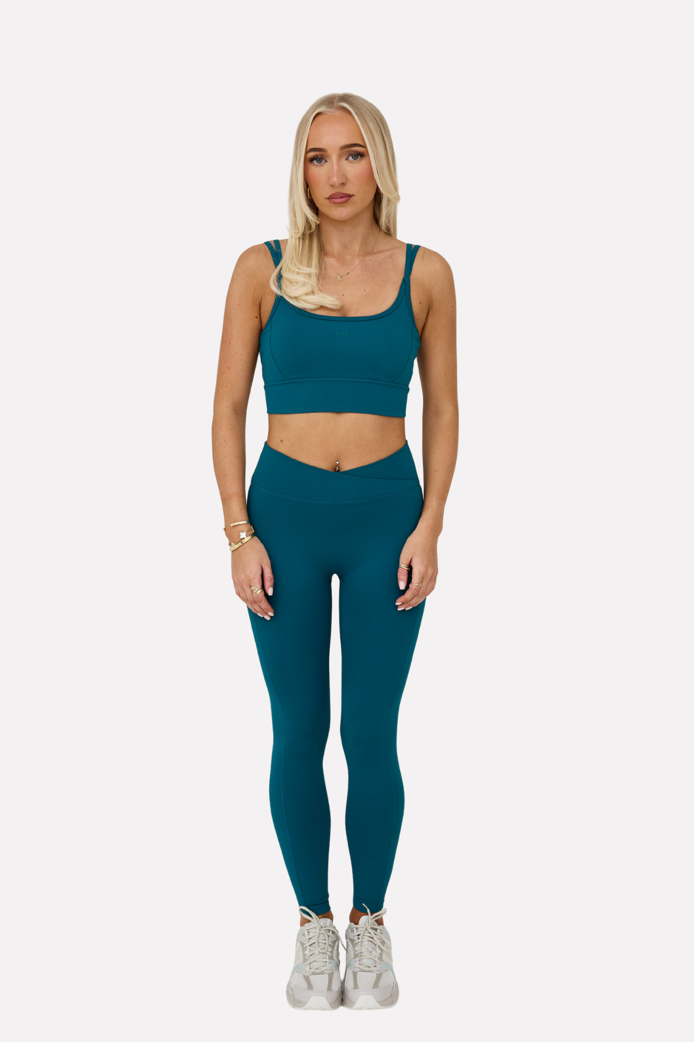 MDA Core Forest Set - Double Strap Bra & Wrap Leggings