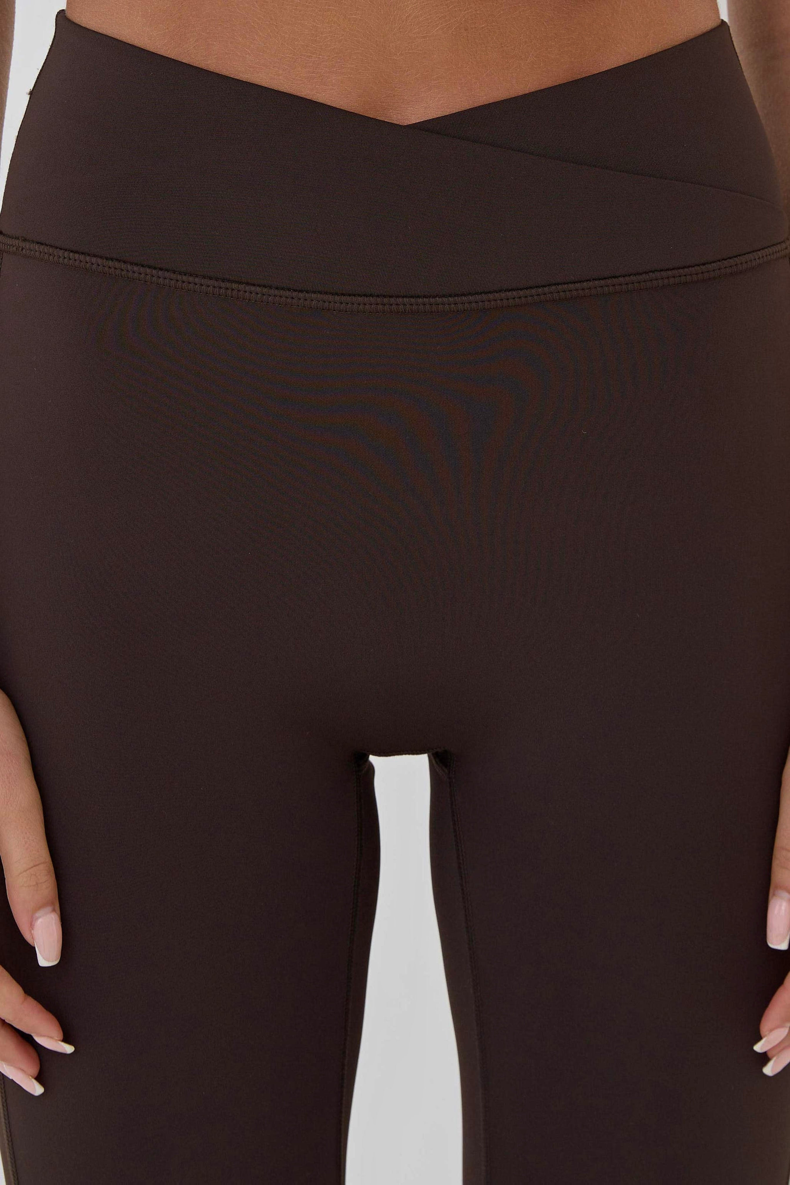 MDA Core Wrap Waist Leggings - Espresso