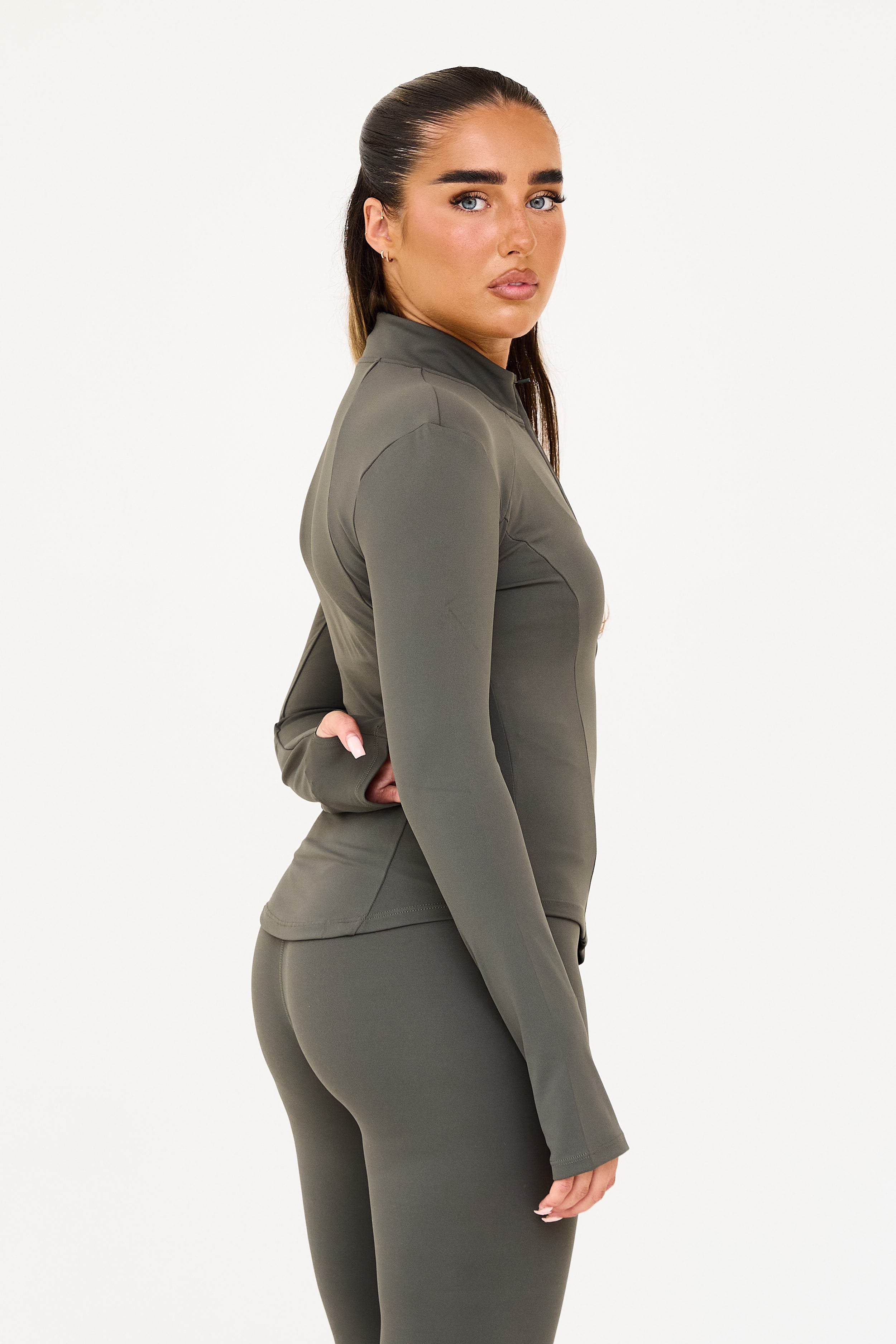 MDA Core Sculpt Zip Up Jacket - Olive