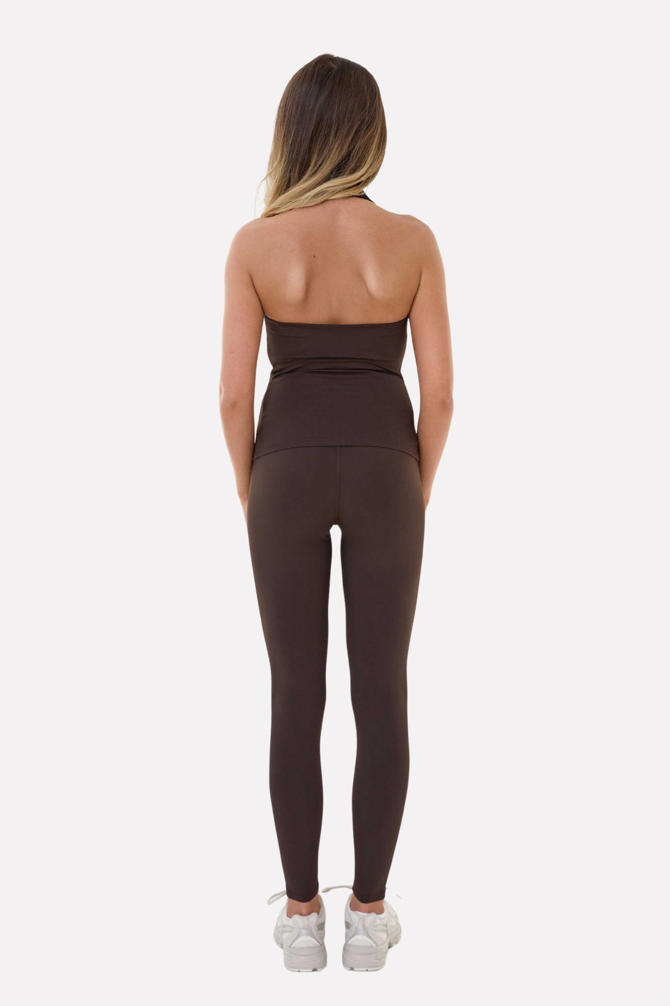 MDA Core Espresso Halter Set - Halter Top & Wrap Leggings