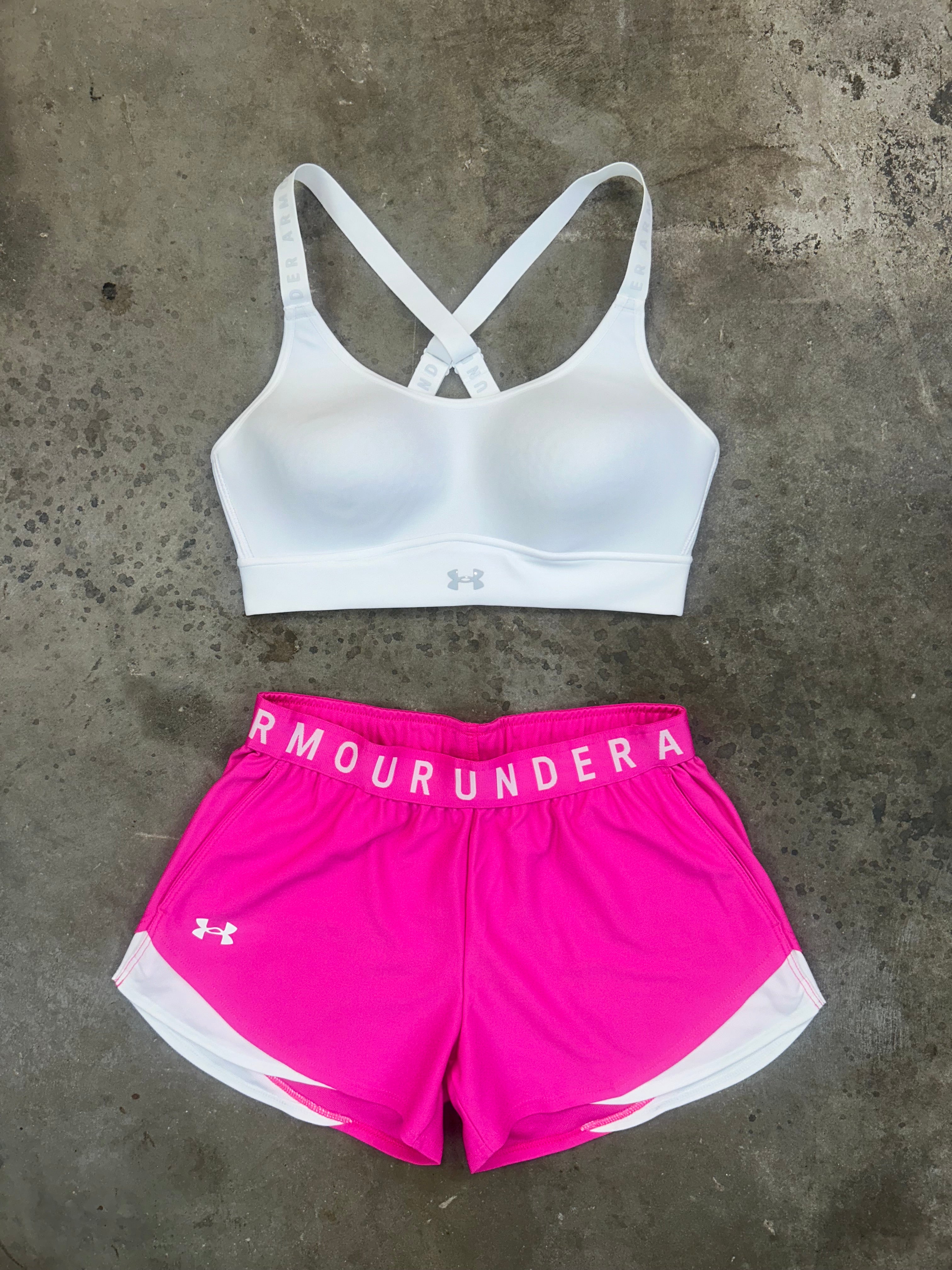 Under Armour Pink Set - Sports Bra / Shorts