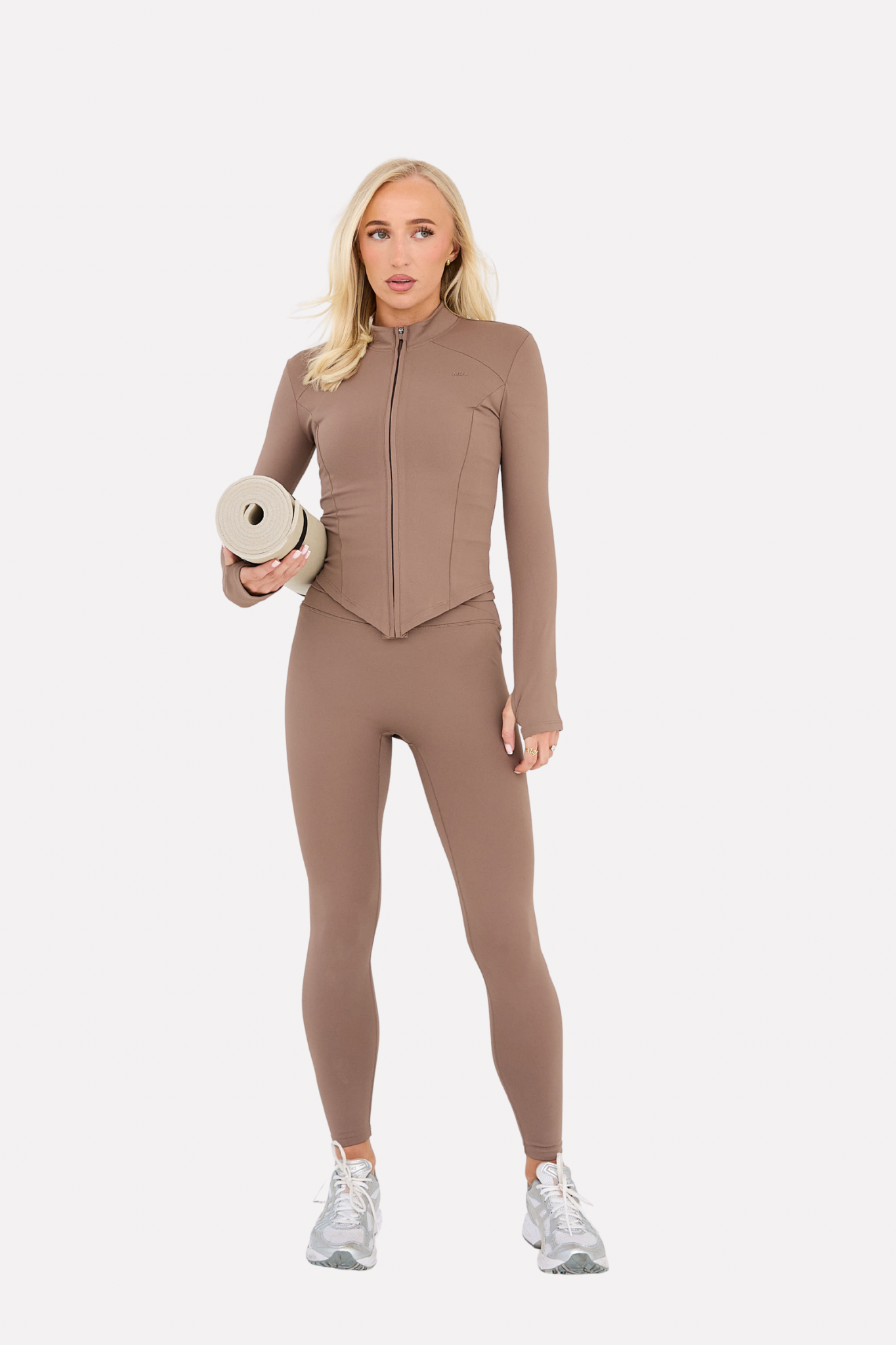 MDA Core Fawn Sculpt Zip Up Set - Zip Up Jacket / Wrap Leggings