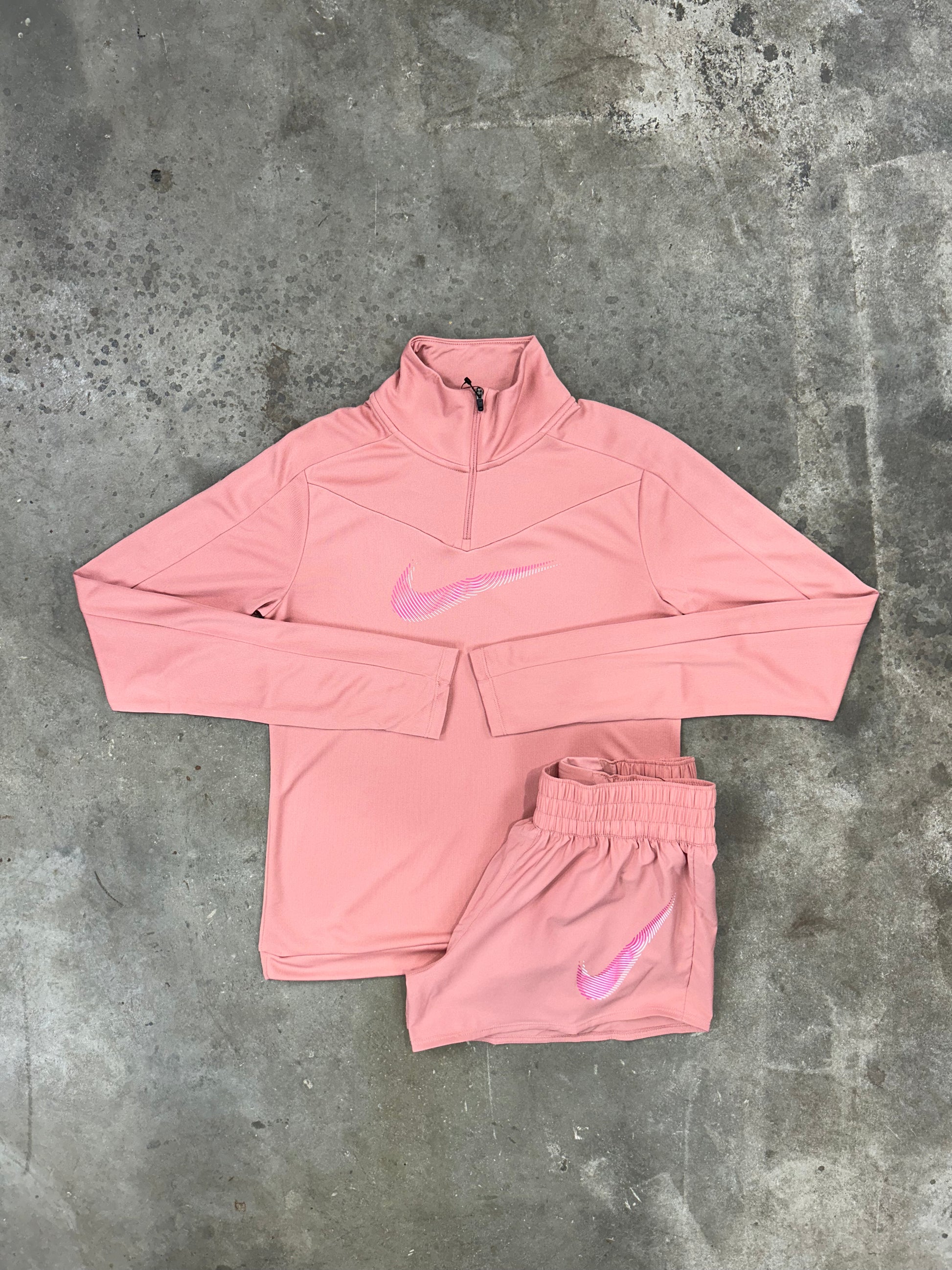 Nike Pink Swoosh Set - Half Zip / Shorts – ModActive