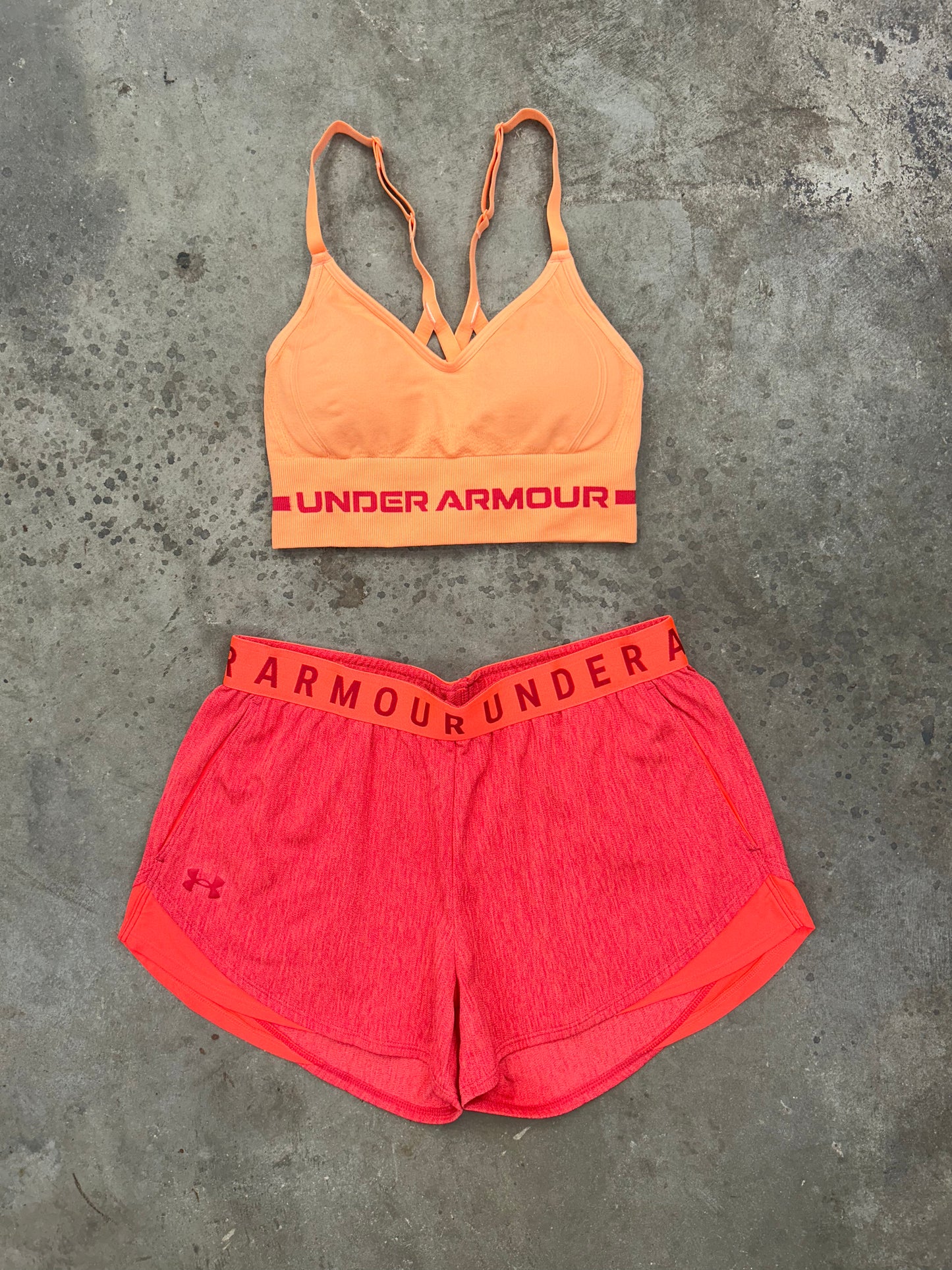 Under Armour Orange Set - Sports Bra / Shorts – ModActive