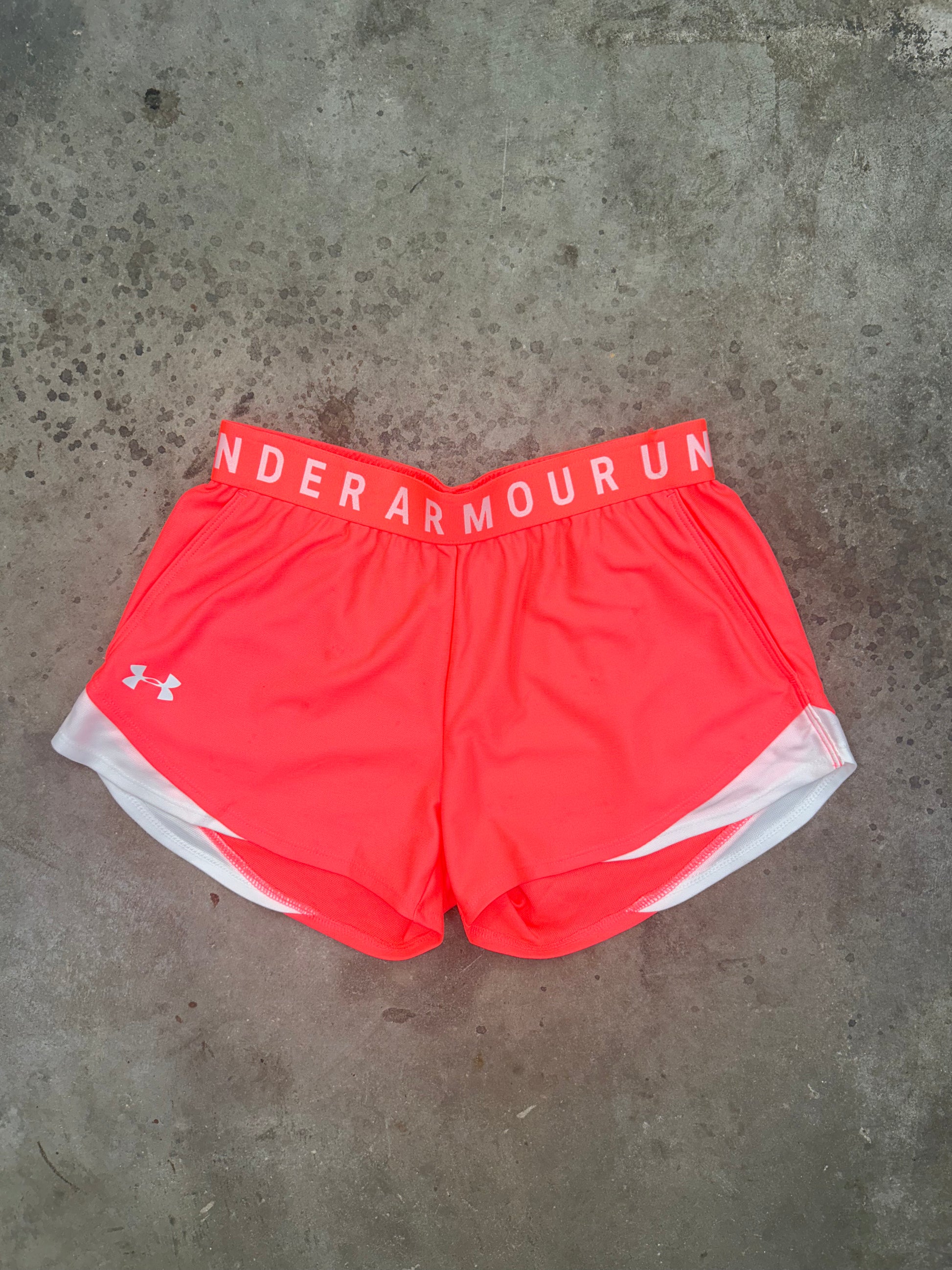 Red under armour on sale shorts