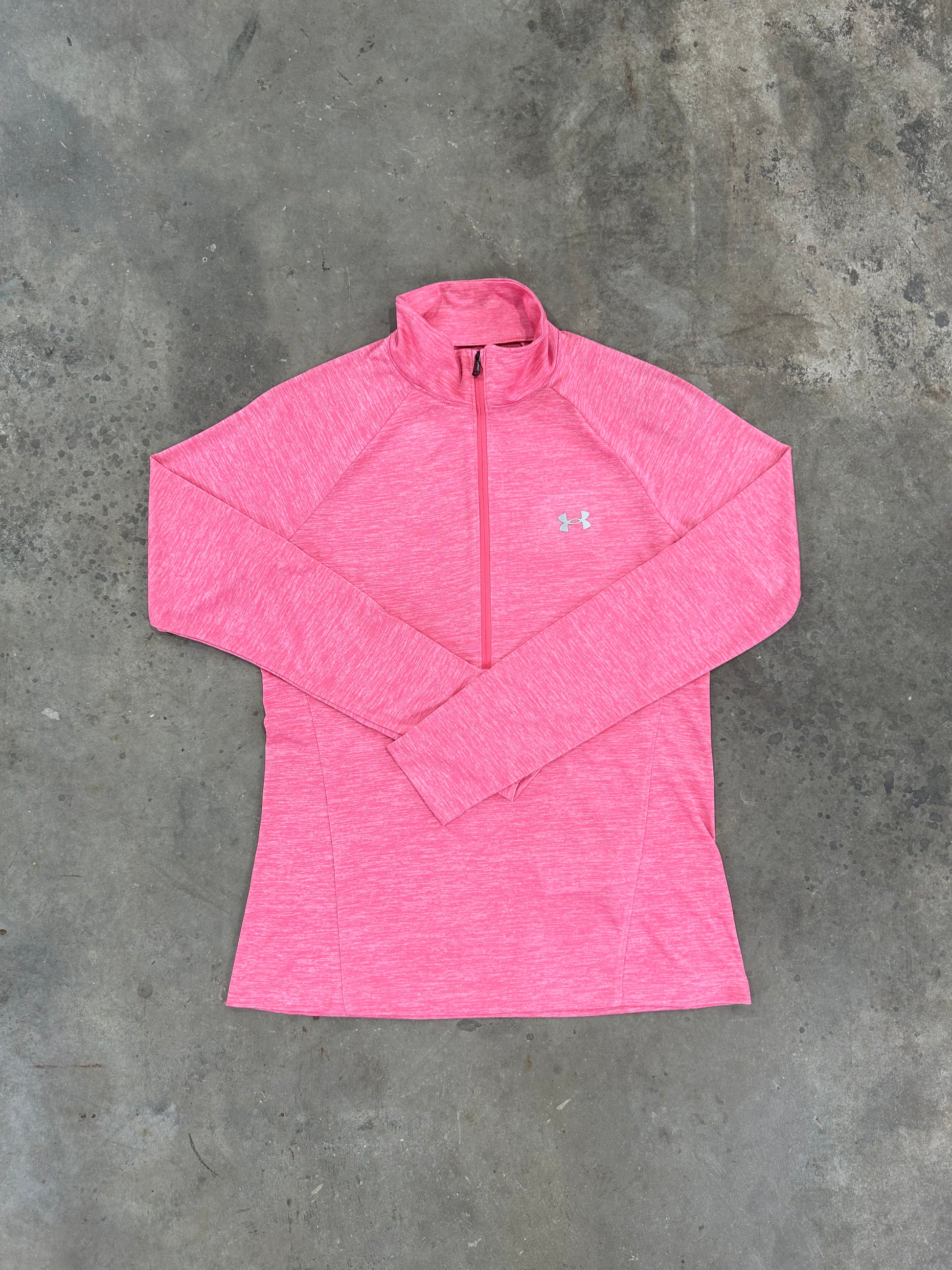 Under armour 2024 half zip pink