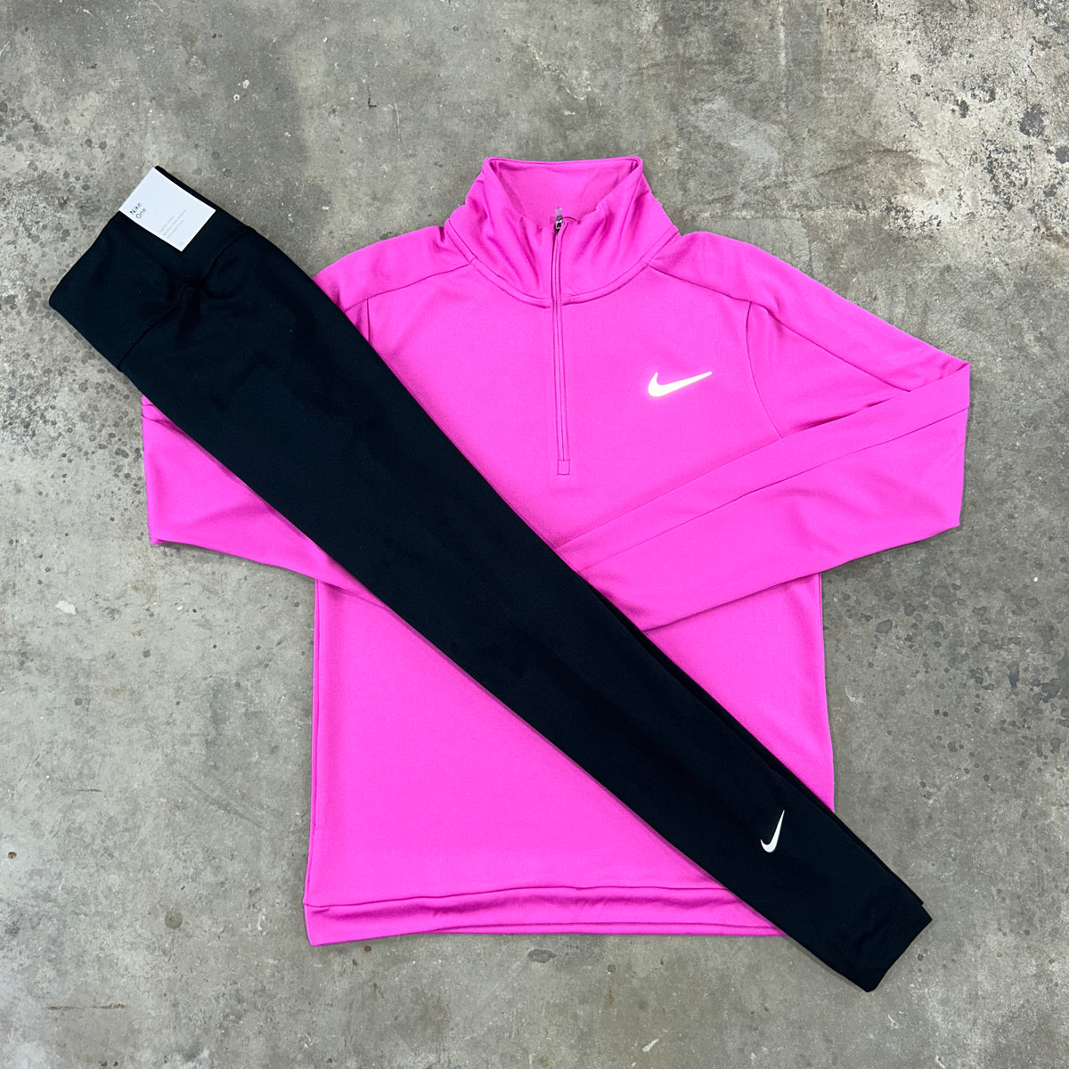 Pink nike half zip 2025